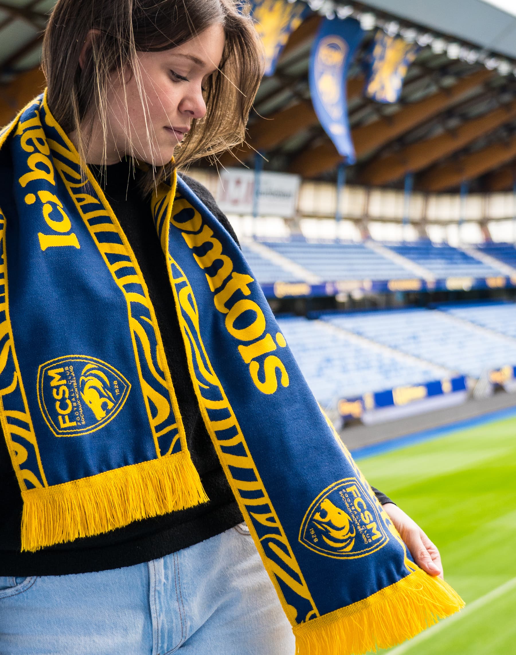 ÉCHARPE "ICI BAT LE COEUR COMTOIS"