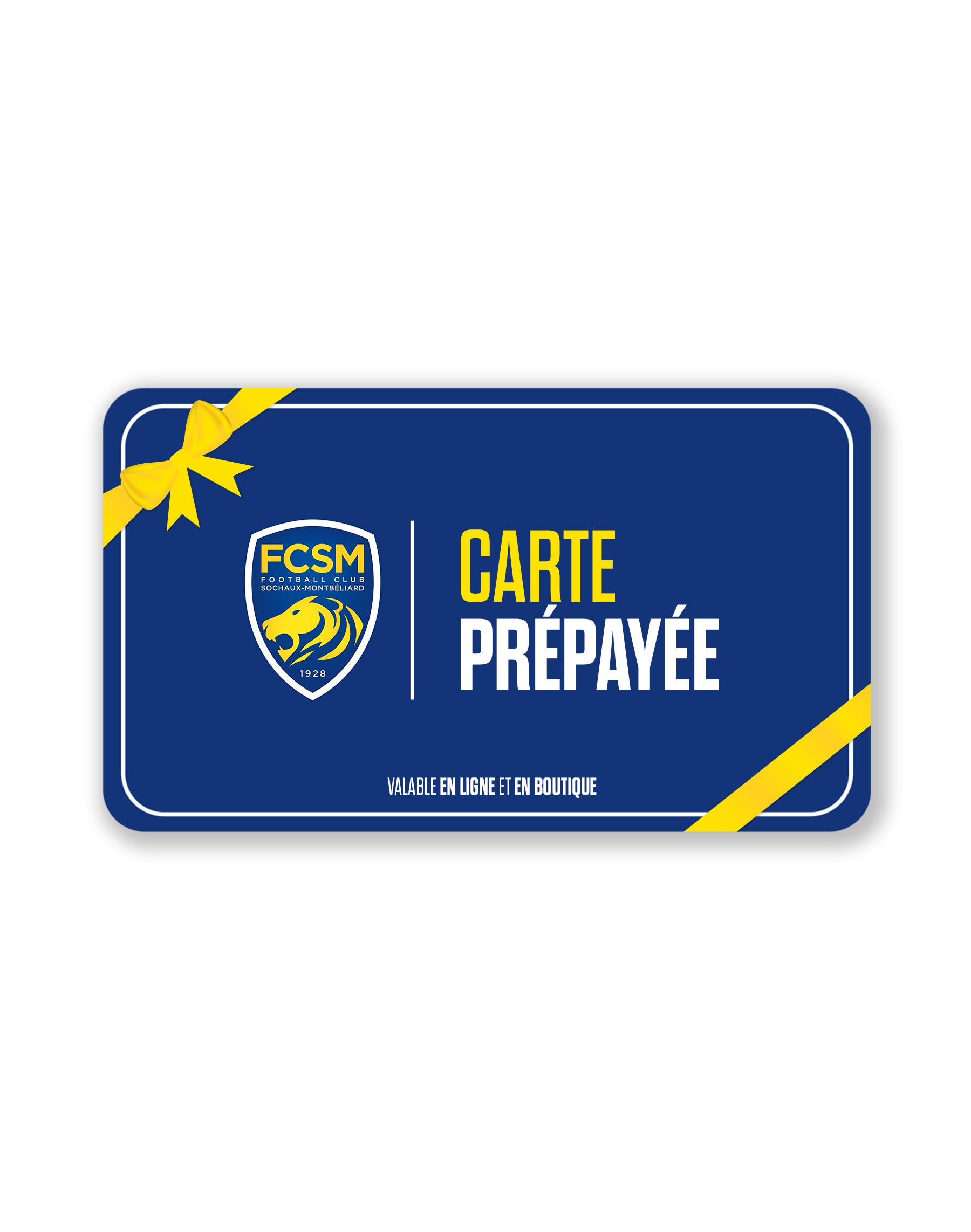 Carte prépayée Boutique FCSM