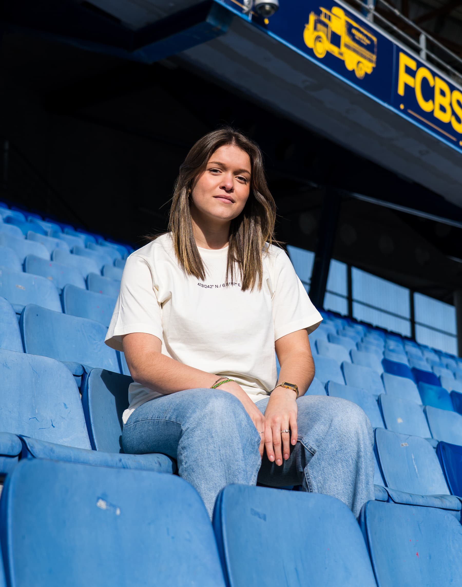 T-SHIRT "LATITUDE" BLANC