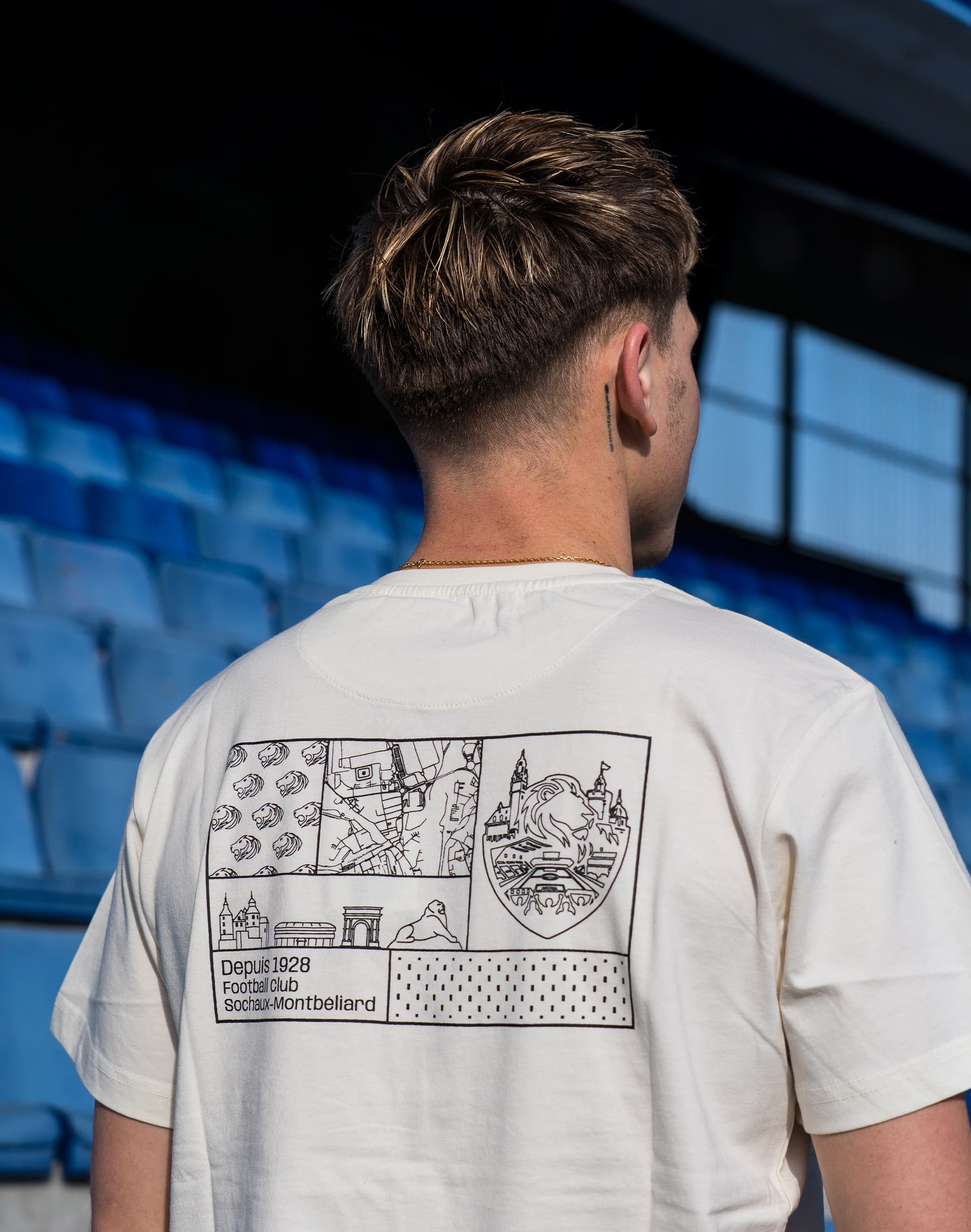 T-SHIRT "LATITUDE" BLANC