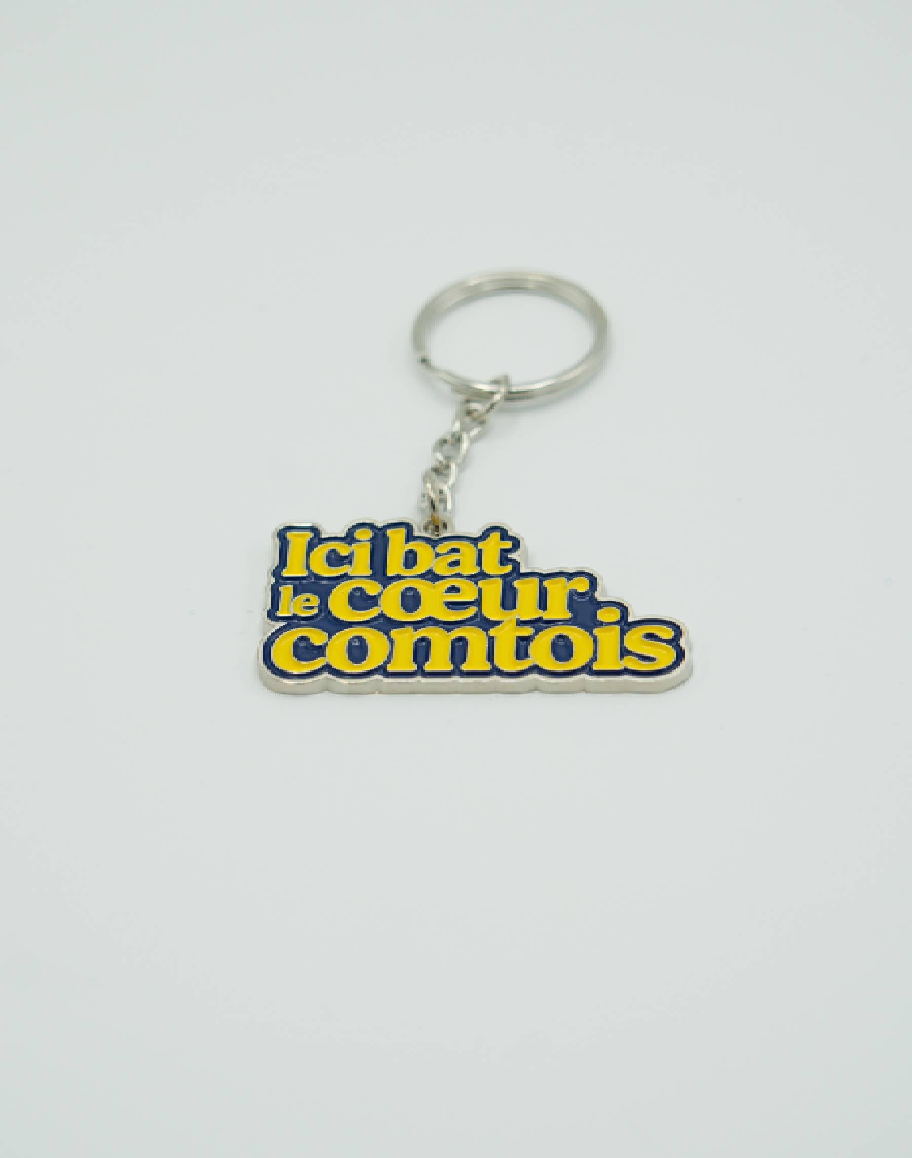PORTE-CLÉS "ICI BAT LE COEUR COMTOIS"