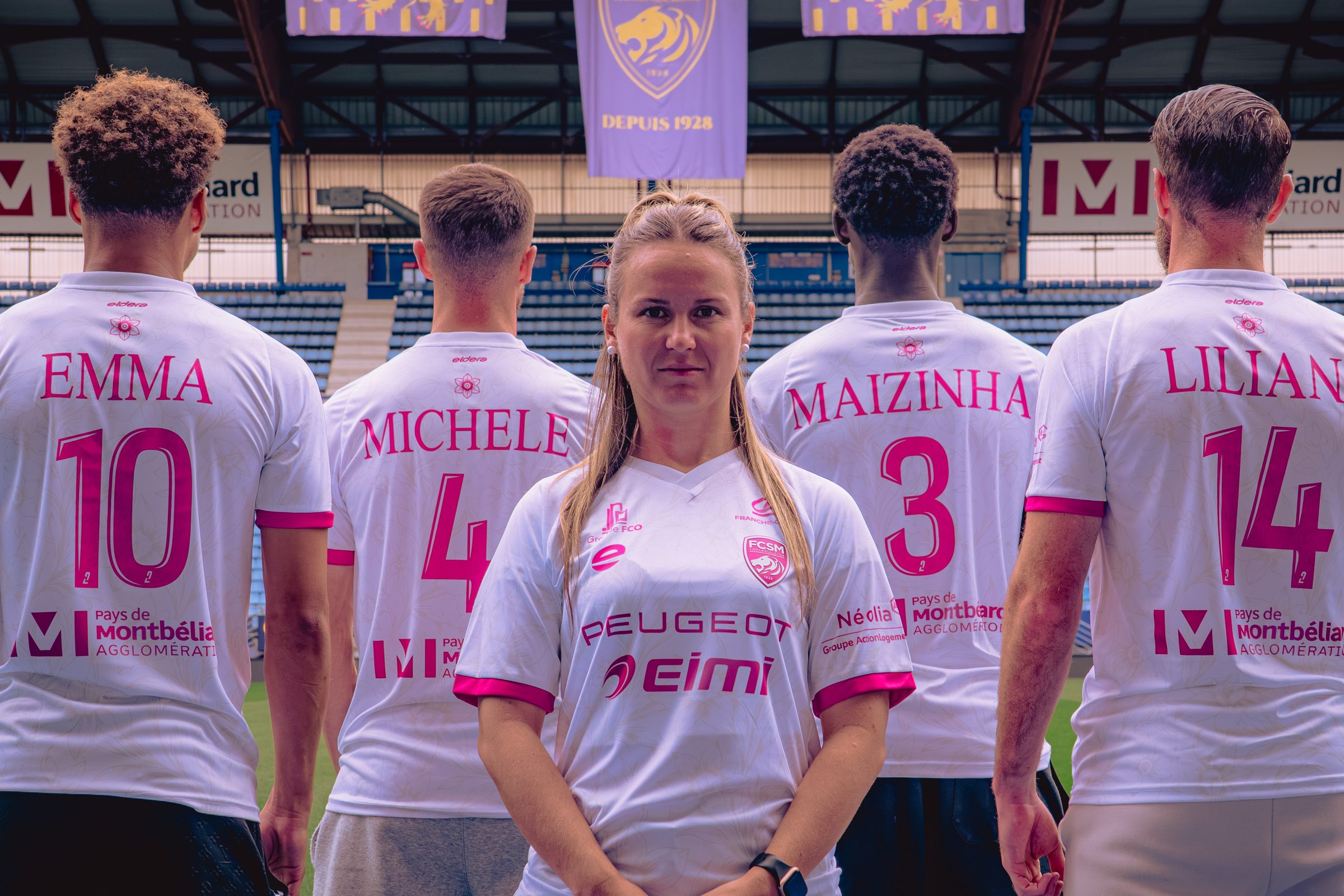 Le maillot Octobre Rose FCSM 2026-2027 porté